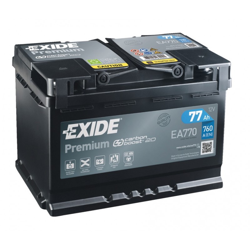 Exide Premium starting battery 77 Ah - EA770